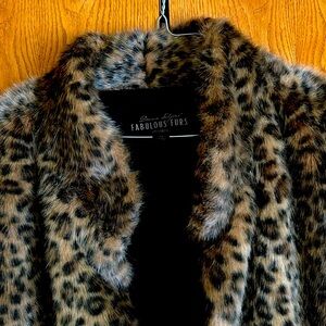 Donna Salyers Cheetah Print faux fur vest